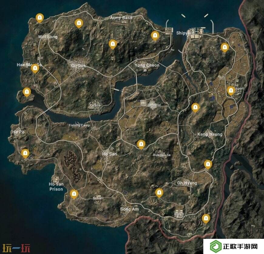 PUBG泰戈密室位置图片 泰戈密室全点位高清图分享