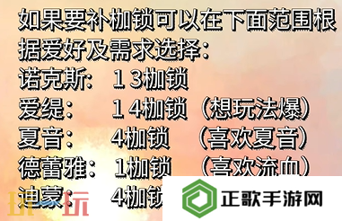 无期迷途自选狂选谁 无期迷途补偿自选狂级禁闭者推荐